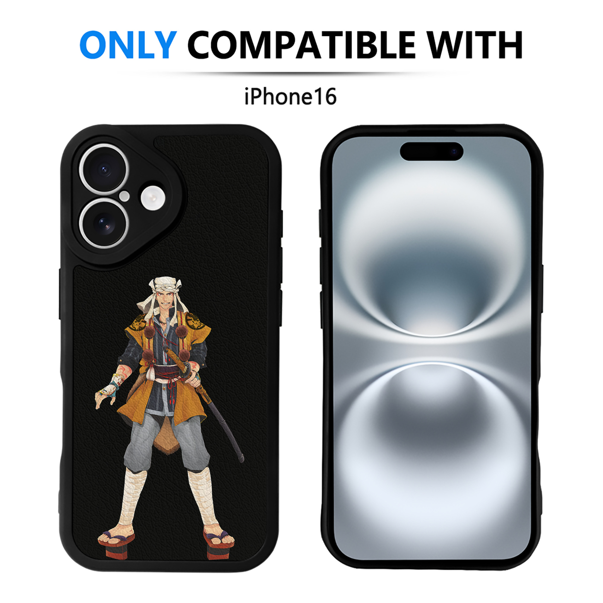 （画像用） 刀剣乱舞 Touken Ranbu 【iPhone 16シリーズ対応】シリコンスマホケース（レザー調） 材質：シリコン